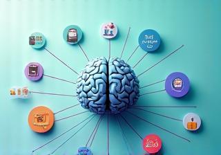 Graphic representing digital resources and benefits